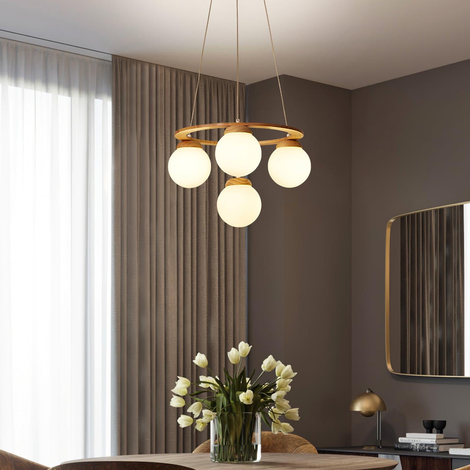 Miira Wood Chandelier - Letslighting