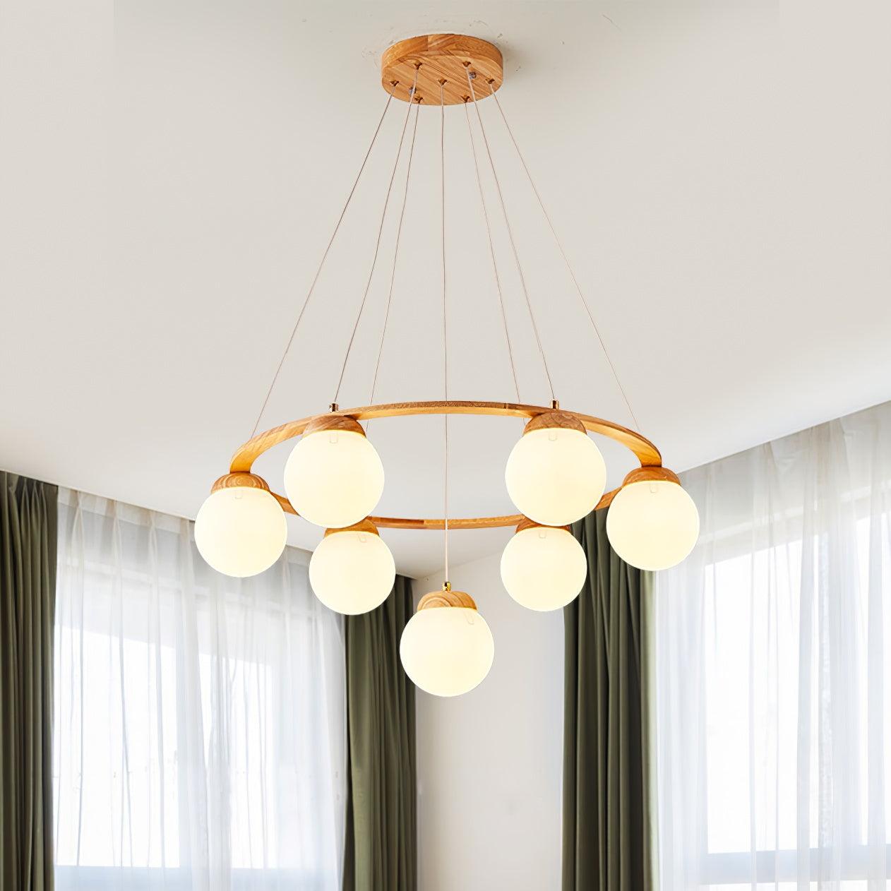 Miira Wood Chandelier - Letslighting