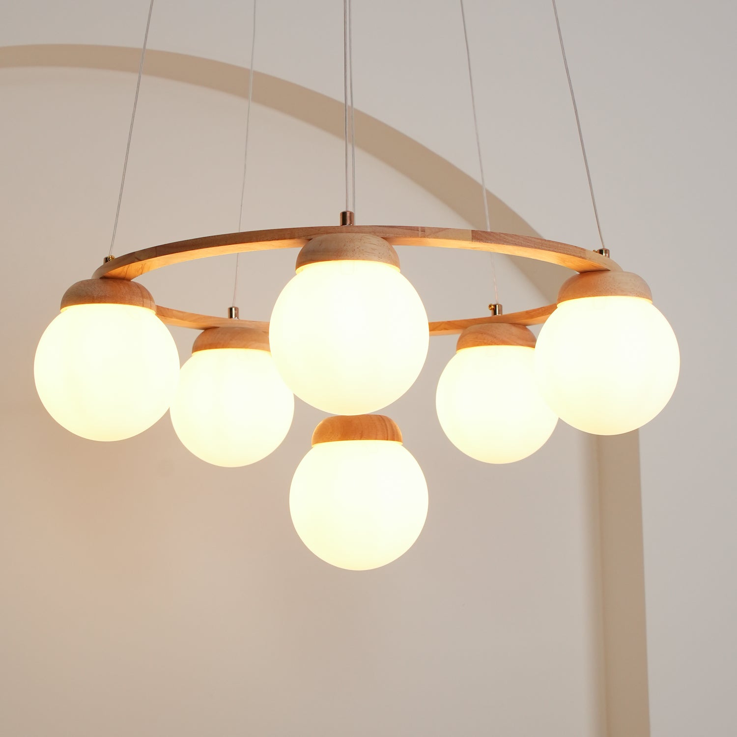 Miira Wood Chandelier - Letslighting
