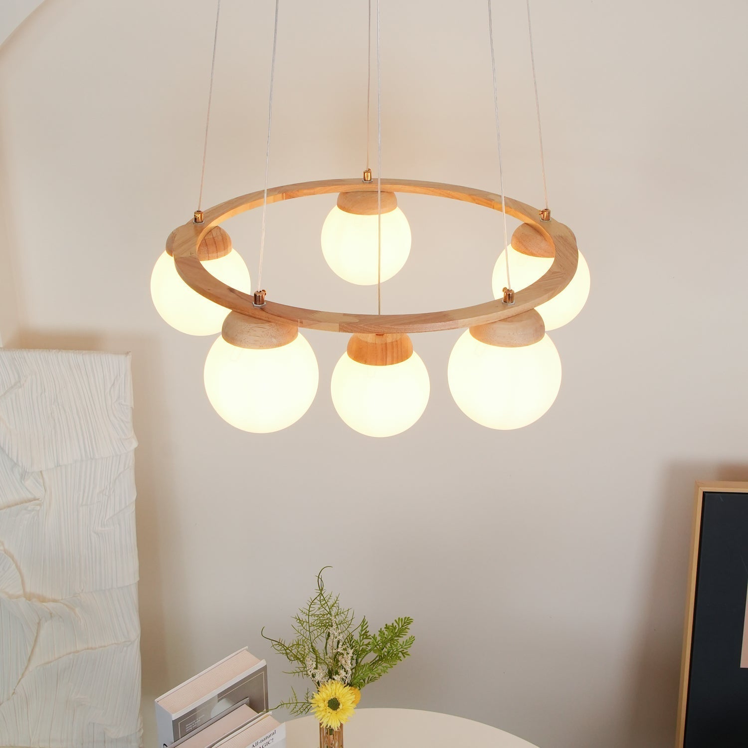 Miira Wood Chandelier - Letslighting