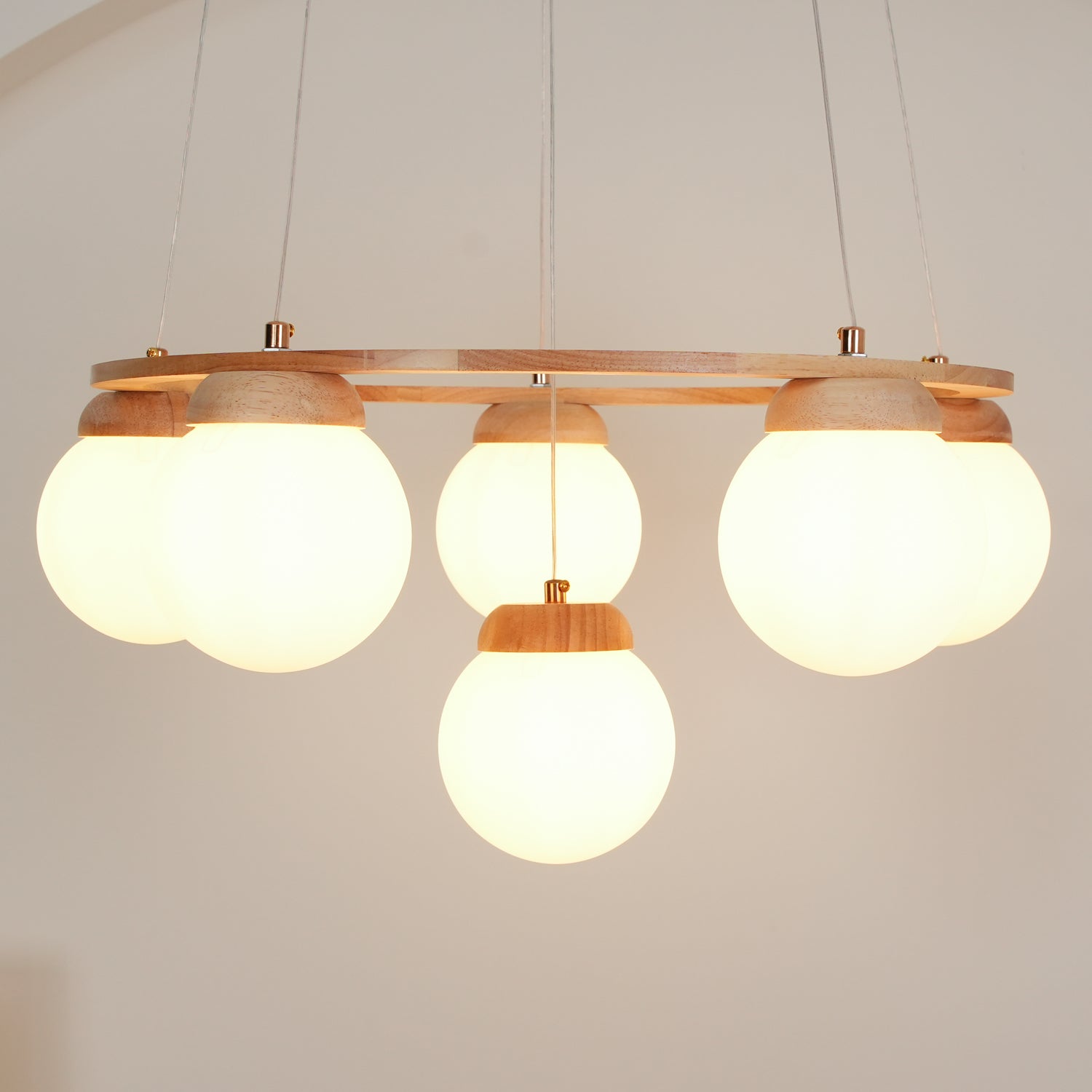 Miira Wood Chandelier - Letslighting