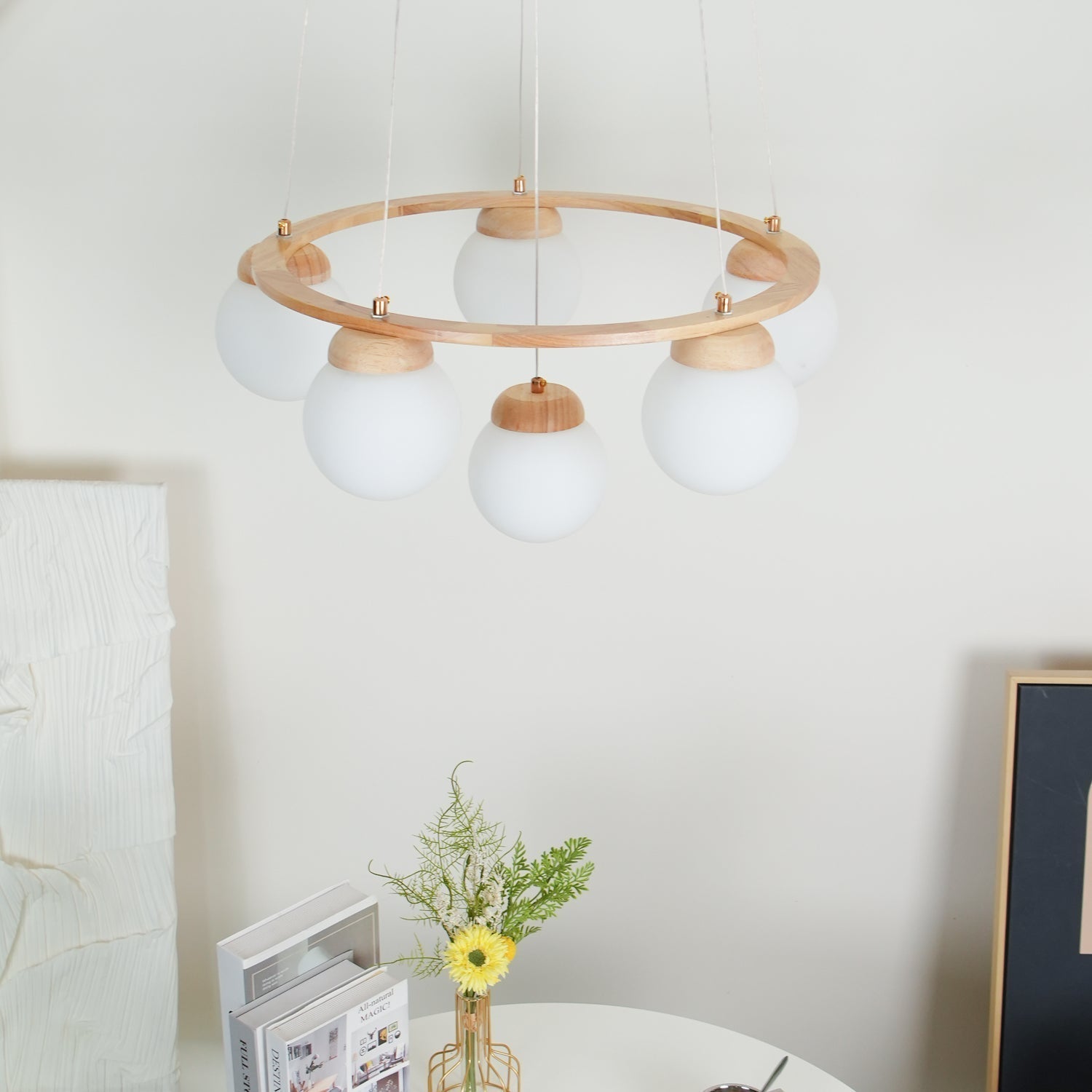 Miira Wood Chandelier - Letslighting