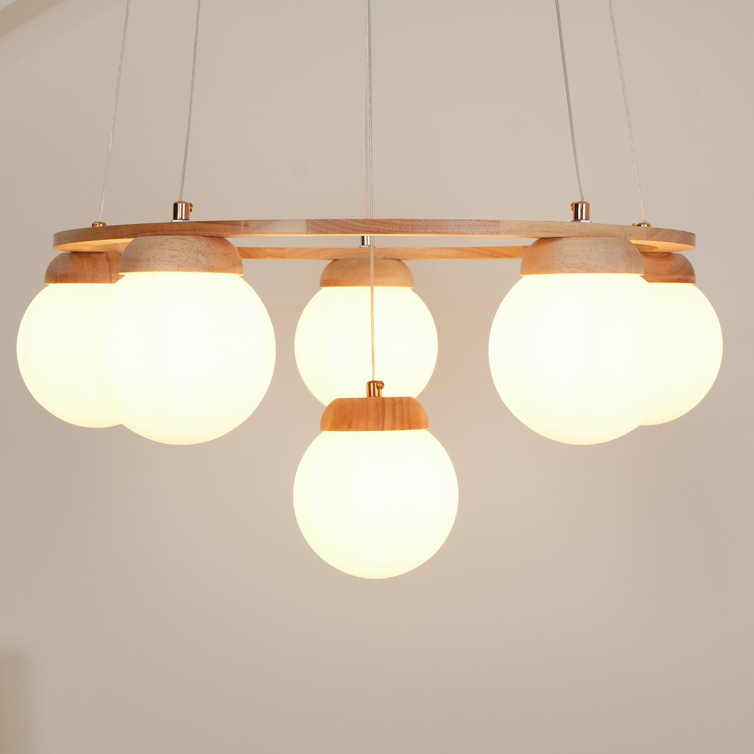 Miira Wood Chandelier - Letslighting