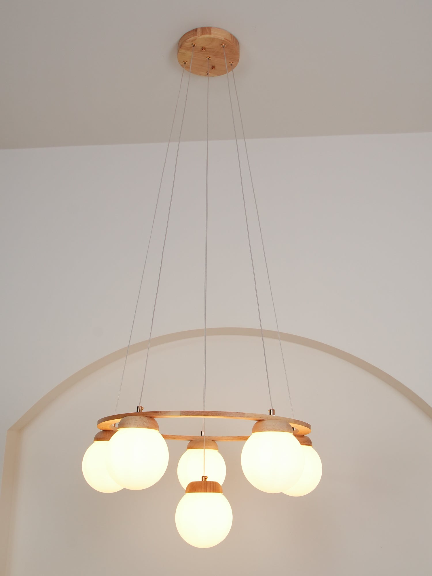 Miira Wood Chandelier - Letslighting