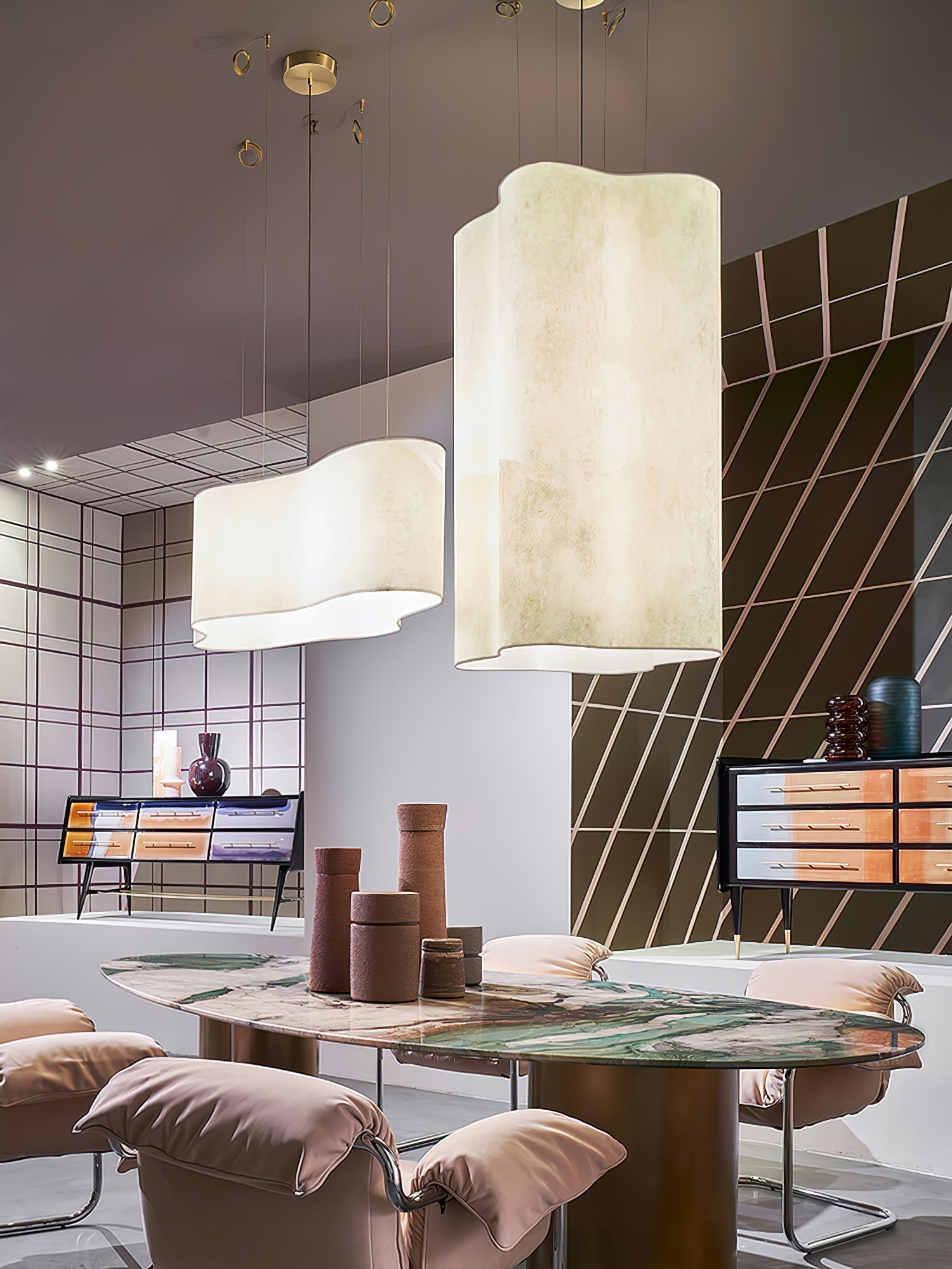 Aurora Pendant Lamp Cloud Shape Modern - Letslighting