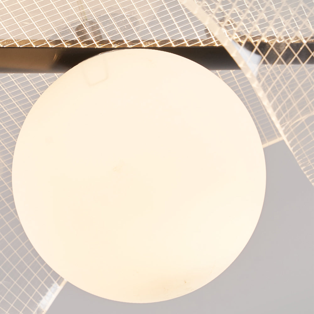 Arisha Minimalismo LED Lámpara Colgante Claro Acrílico Metal Salón