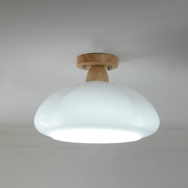 Valentina Moderno LED Calabaza Lámpara de Pared Madera Vidrio Pasill Salón