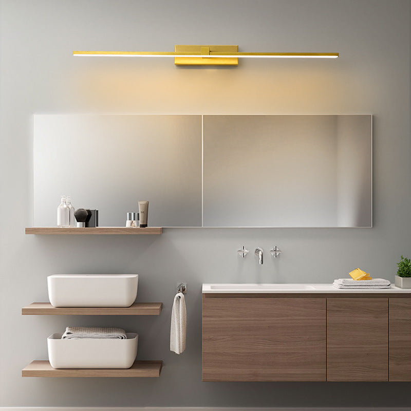 Arisha Moderno Lineal Metal/Acrílico Aplique de Pared Dorado