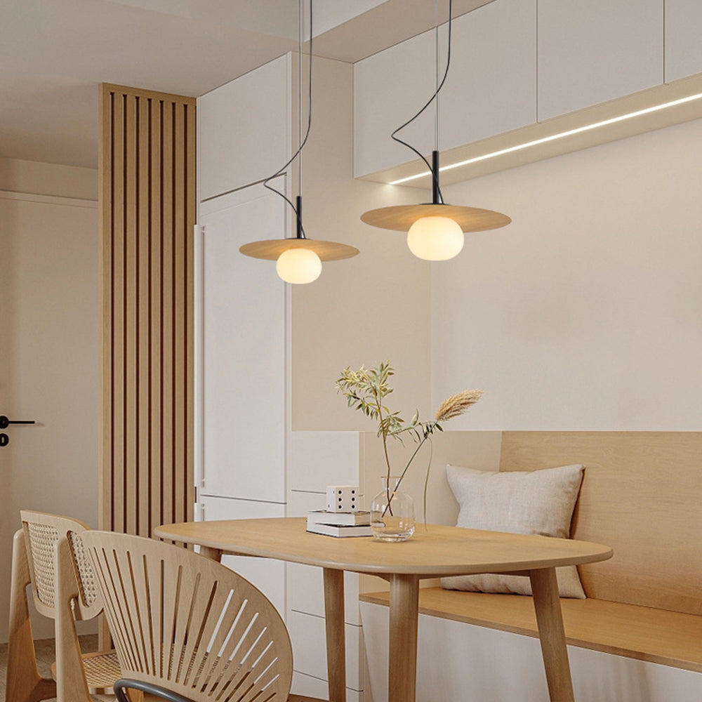 Arisha Minimalista Lámpara Colgante Metal Vidrio Comedor Estudio