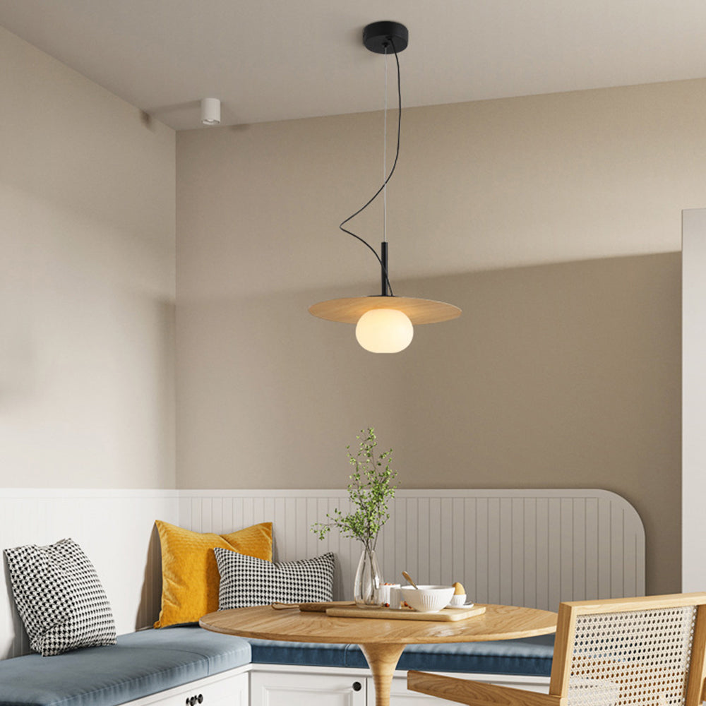 Arisha Minimalista Lámpara Colgante Metal Vidrio Comedor Estudio