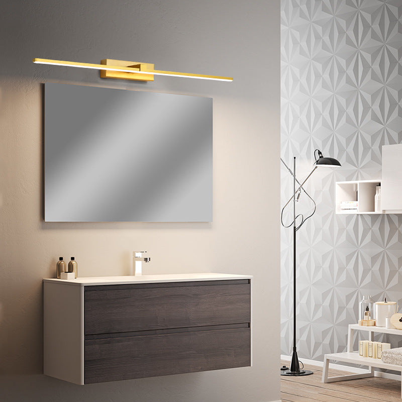 Arisha Moderno Lineal Metal/Acrílico Aplique de Pared Dorado