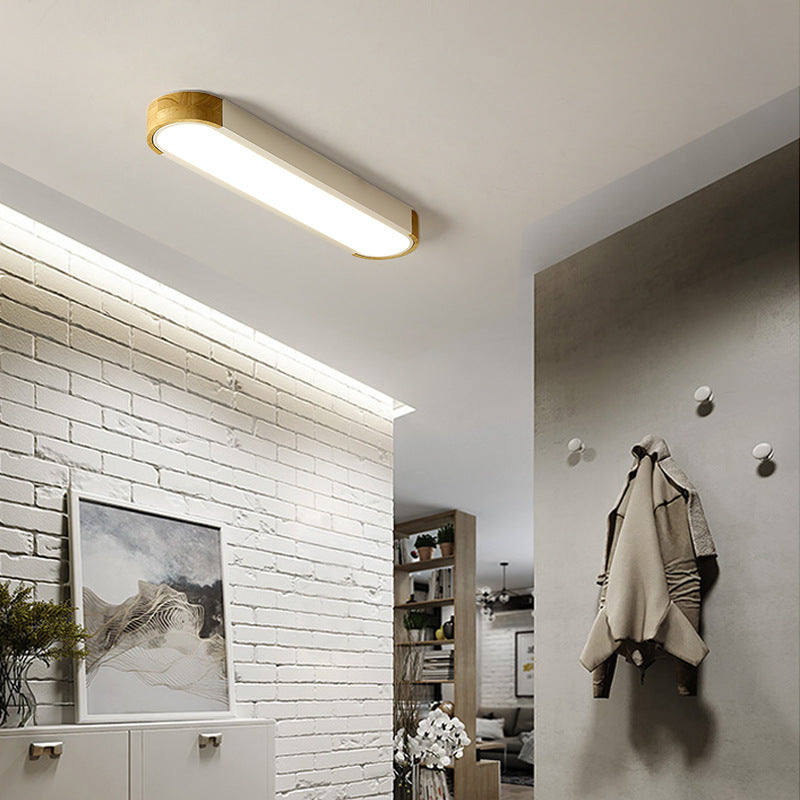 Valentina Nordic LED Madera Lámpara de Techo Blanca/Gris/Verde