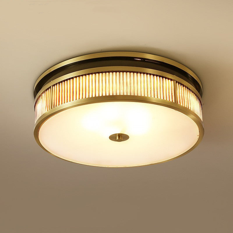Silva Retro Plafón de Techo Metal Vidrio Salón Dormitorio