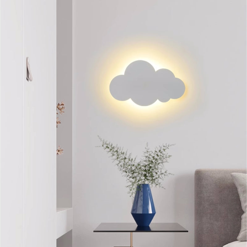 Valentina Lámpara de Pared Moderna Minimalista en Forma de Nube Blanco/Azul/Rosa
