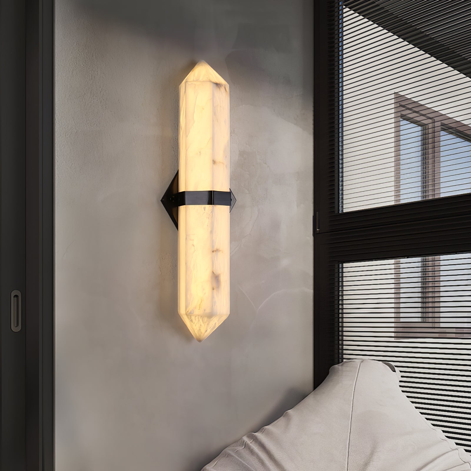 Alabaster Obelisk Wall Sconce - Letslighting
