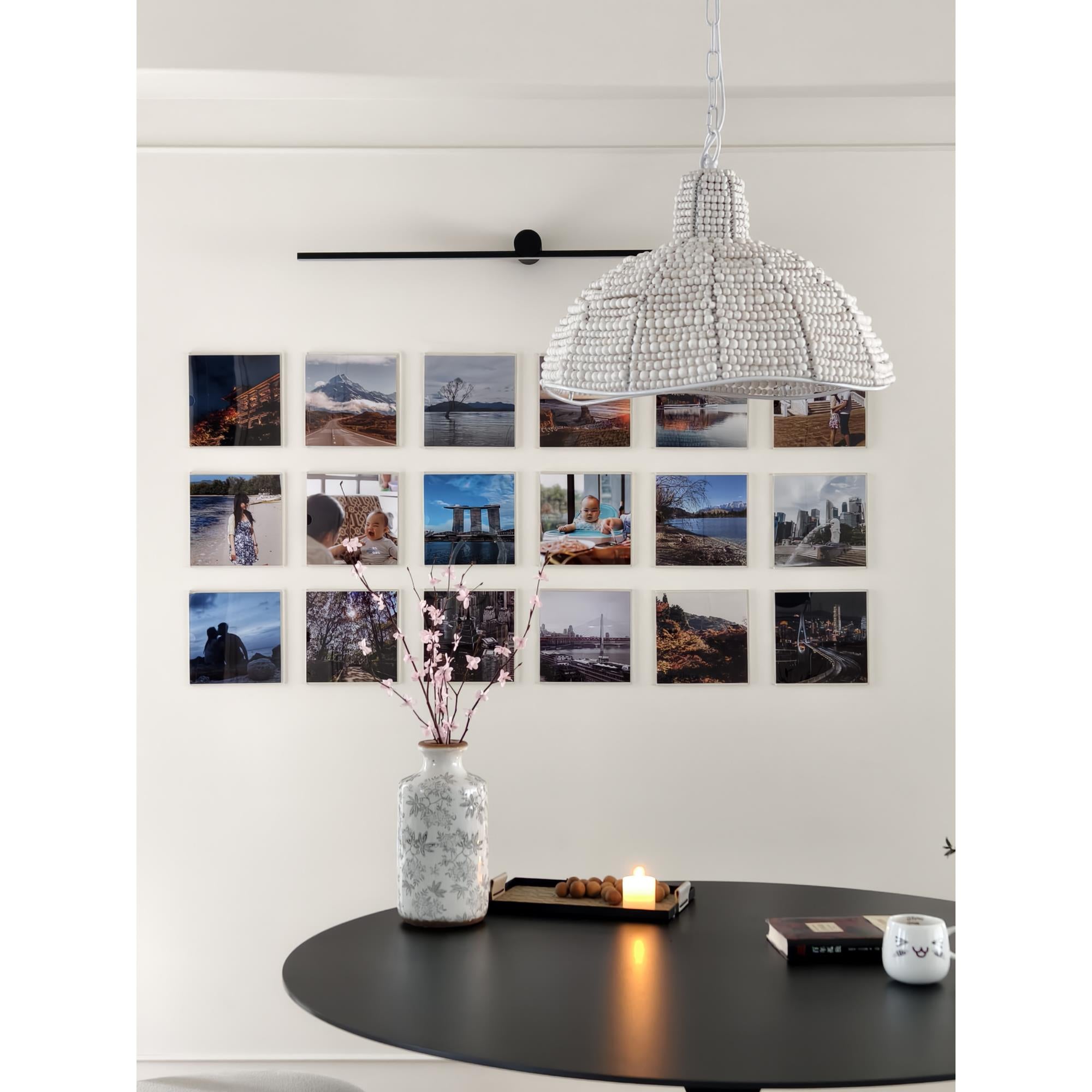 Veliraris Postmodern Luxury Metal Wood Pendant Lamp - Lamp Copper