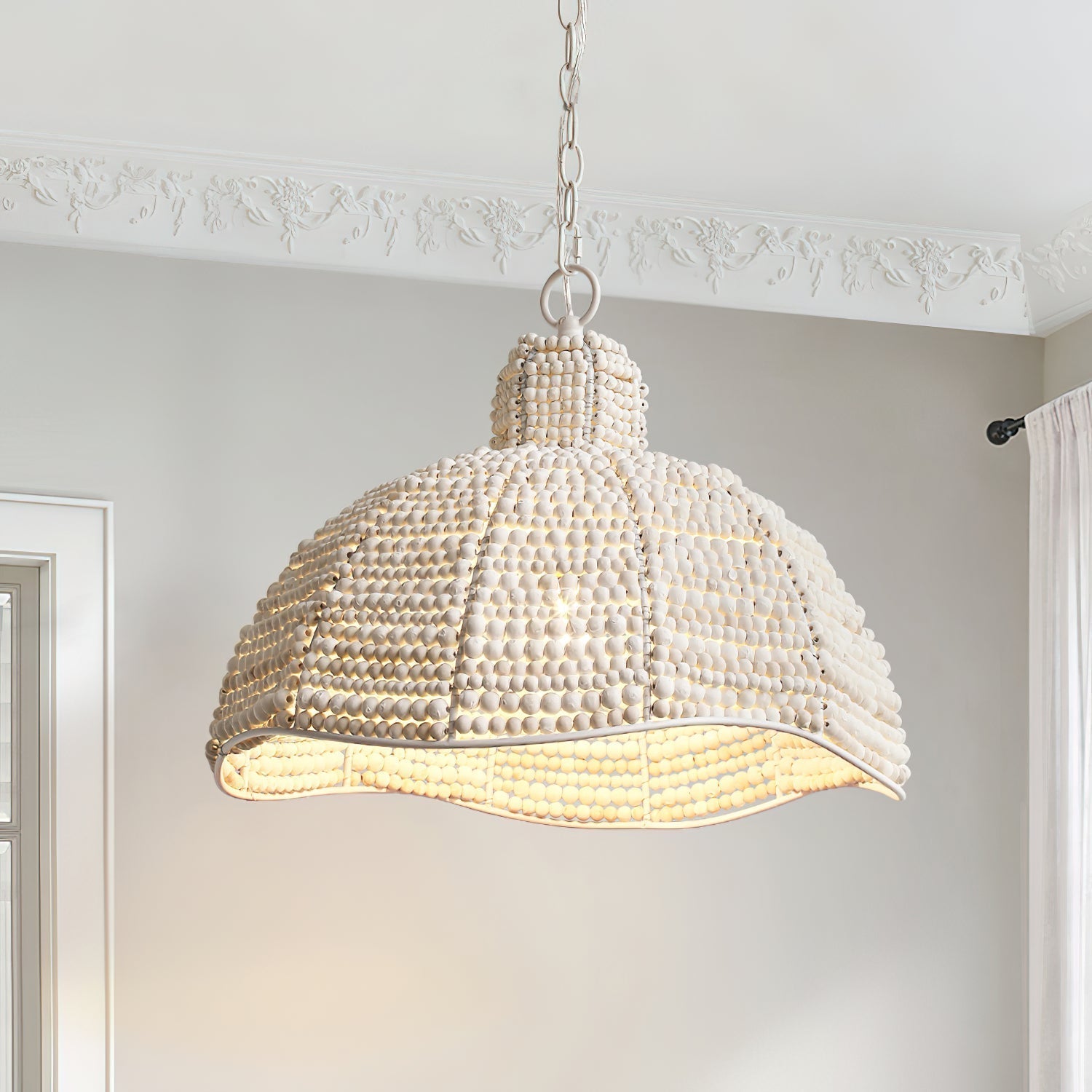 Veliraris Postmodern Luxury Metal Wood Pendant Lamp - Lamp Copper