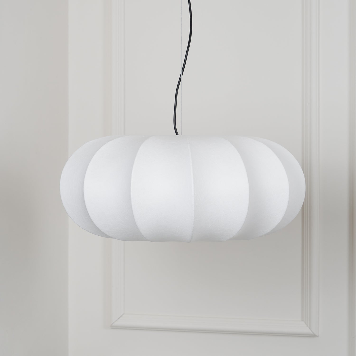 Oblate Silk Pendant Lamp - Letslighting