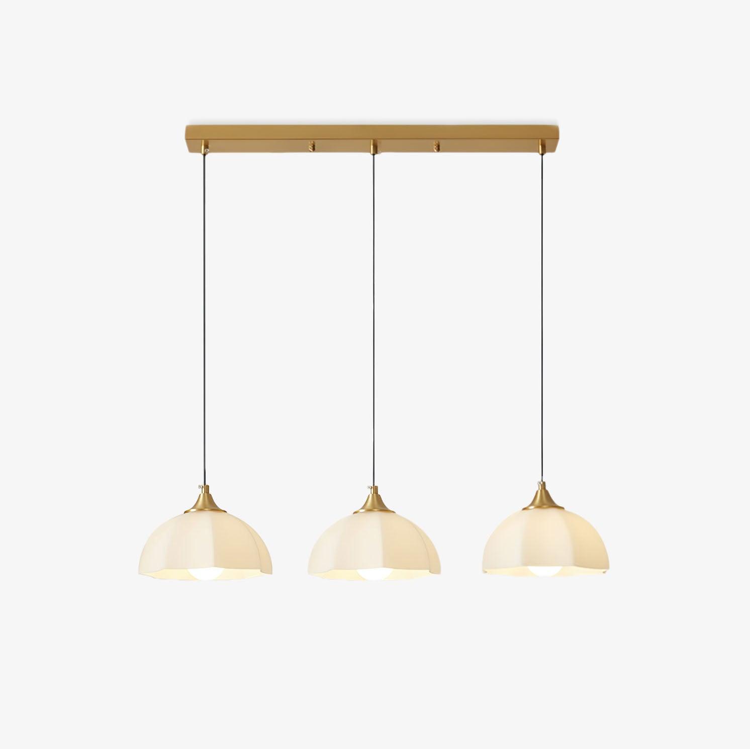 Octagonal Glass Bowl Chandelier - Letslighting