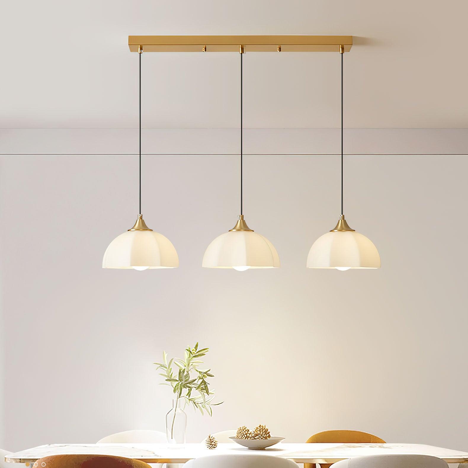 Octagonal Glass Bowl Chandelier - Letslighting