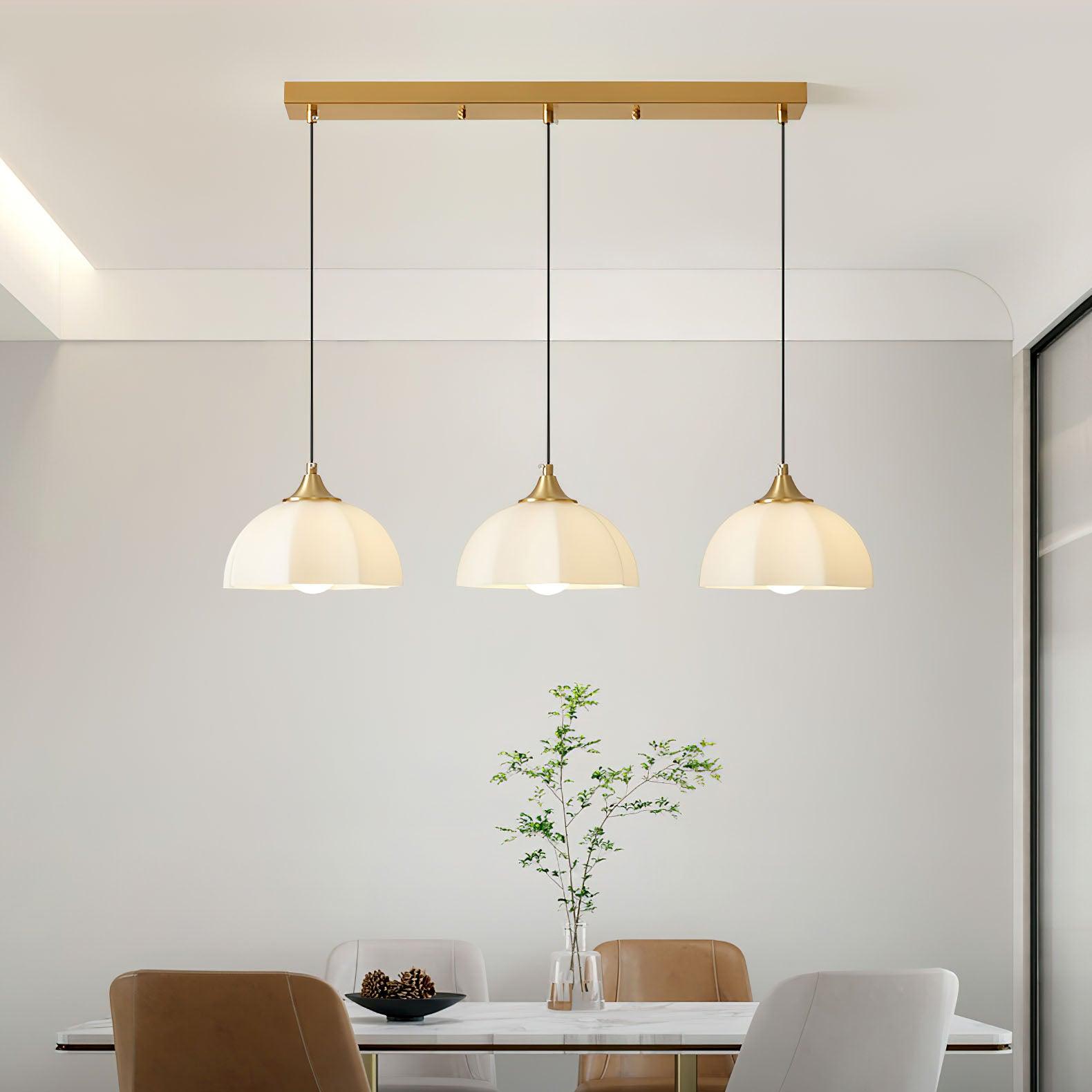 Octagonal Glass Bowl Chandelier - Letslighting