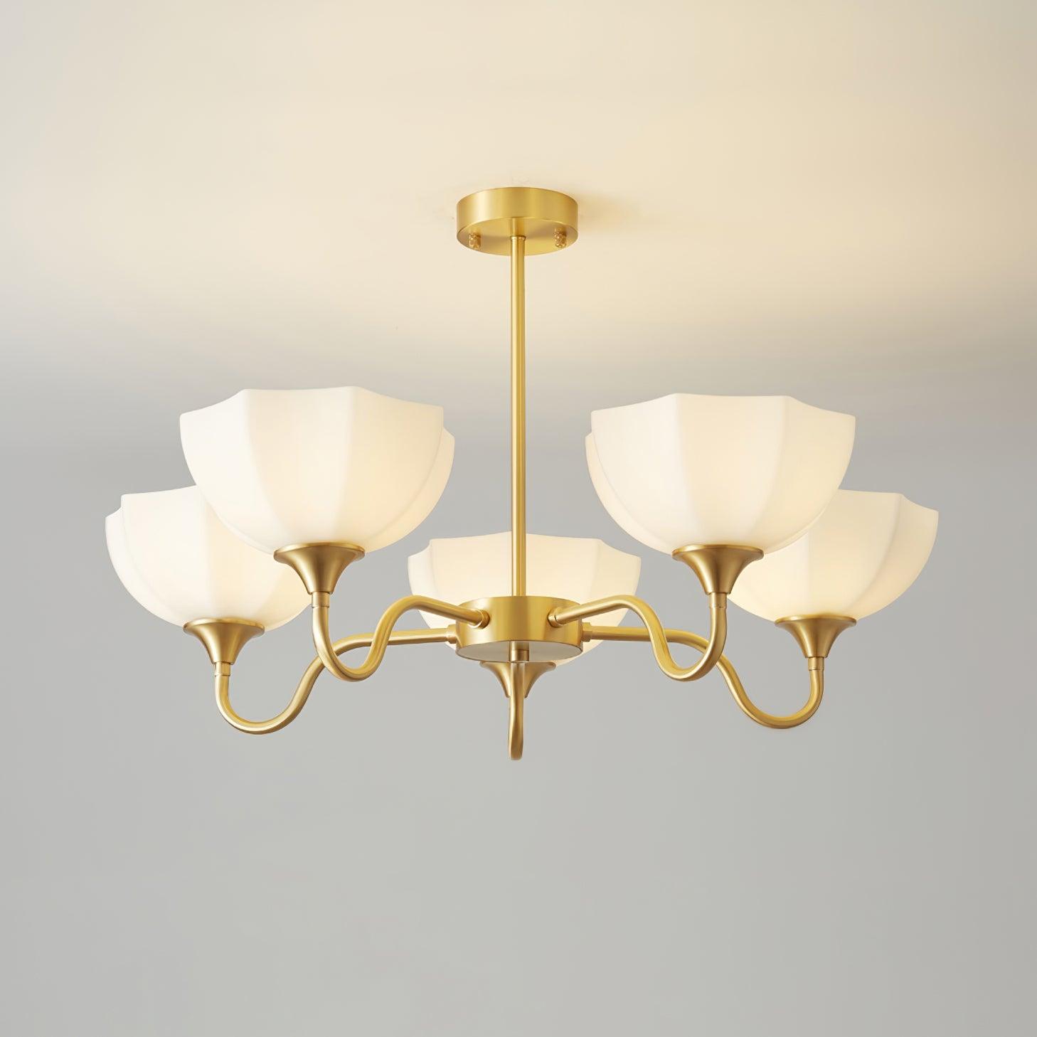 Octagonal Glass Bowl Chandelier - Letslighting