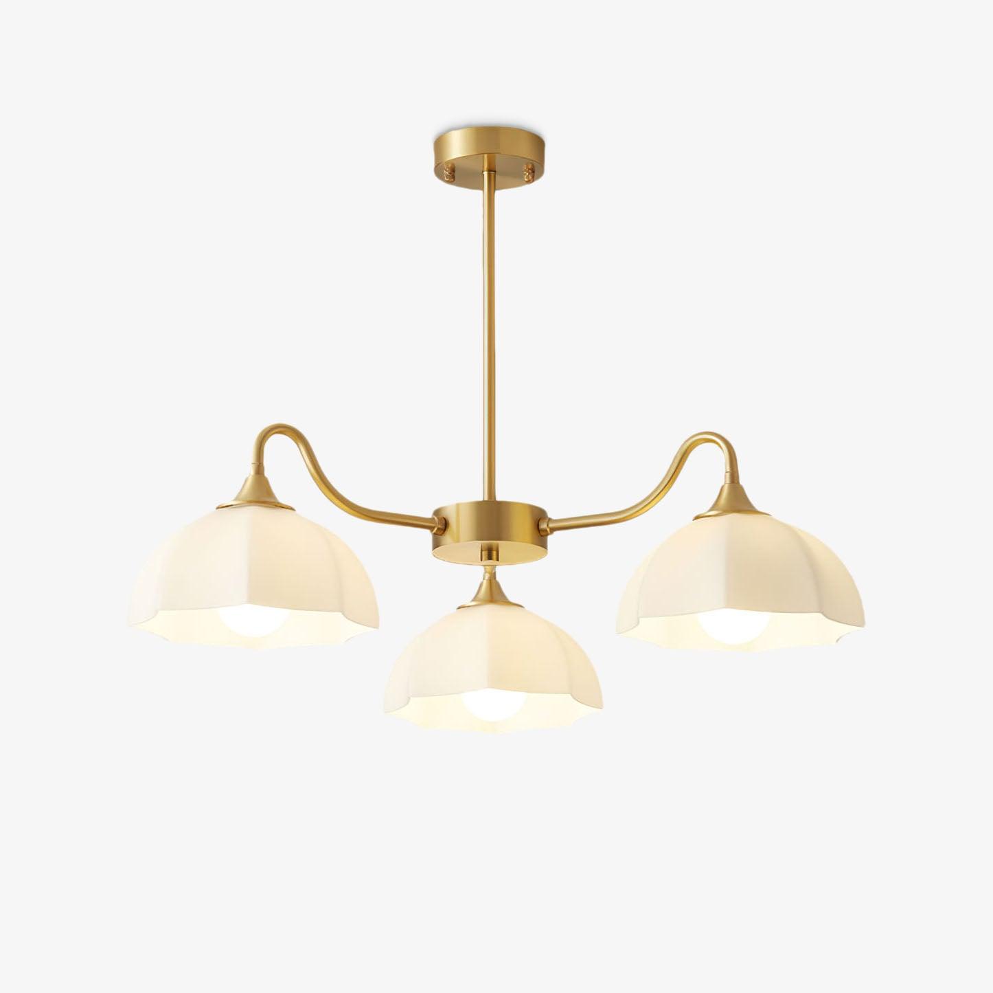 Octagonal Glass Bowl Chandelier - Letslighting