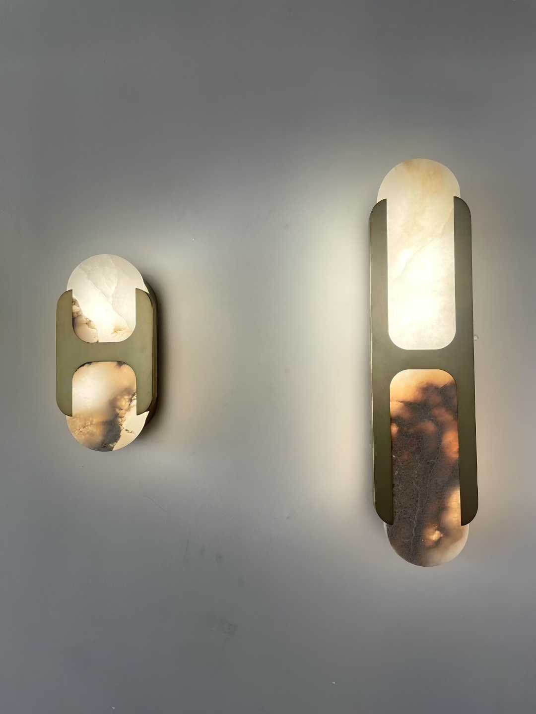 Lylaearis Modern Minimalist Alabaster Wall Lamp - Lamp Copper