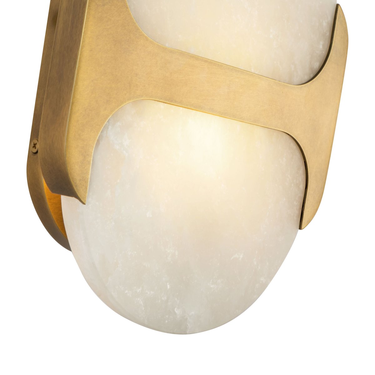 Ulthaora Double Globe Alabaster Wall Light - Letslighting