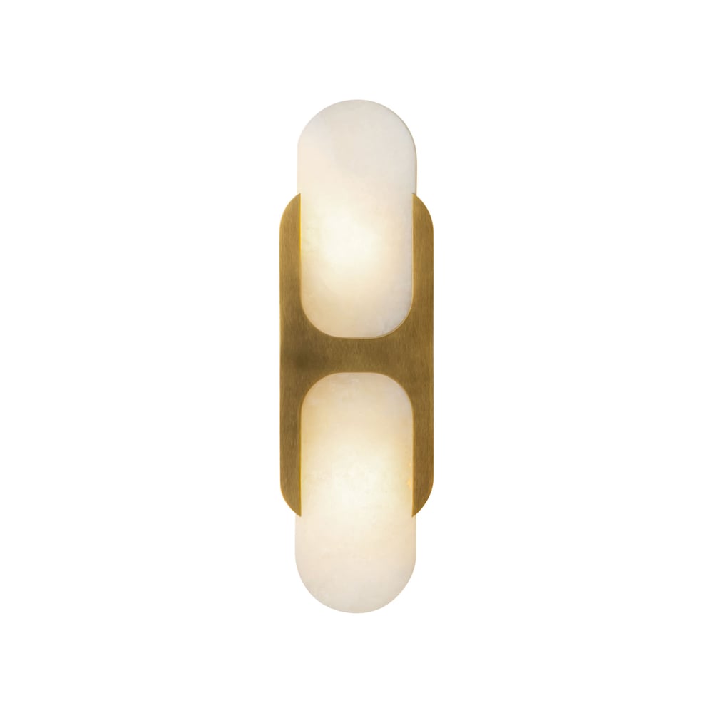 Ulthaora Double Globe Alabaster Wall Light - Letslighting