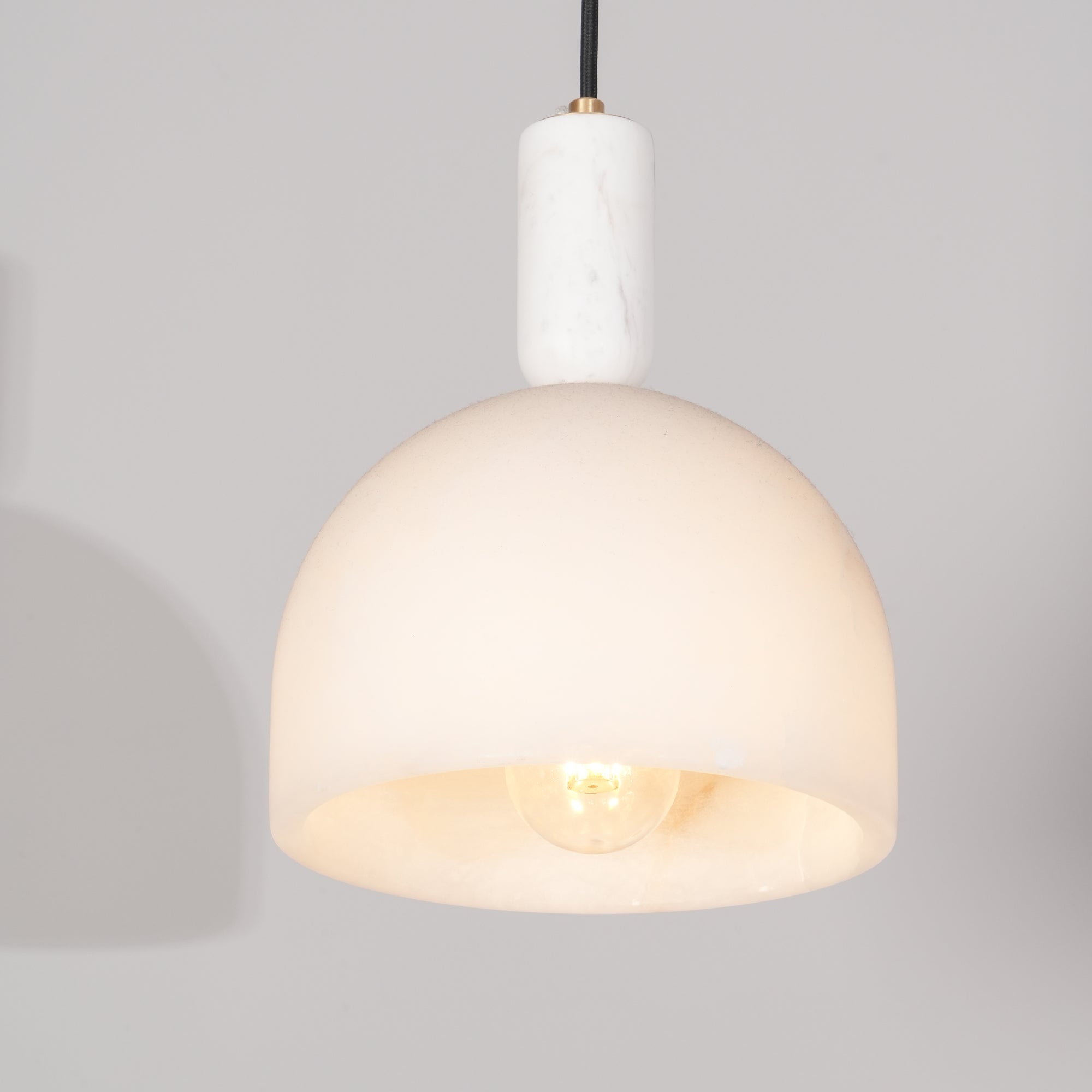 Ulcaris Modern Minimalist Alabaster Pendnat Light - Lamp Copper