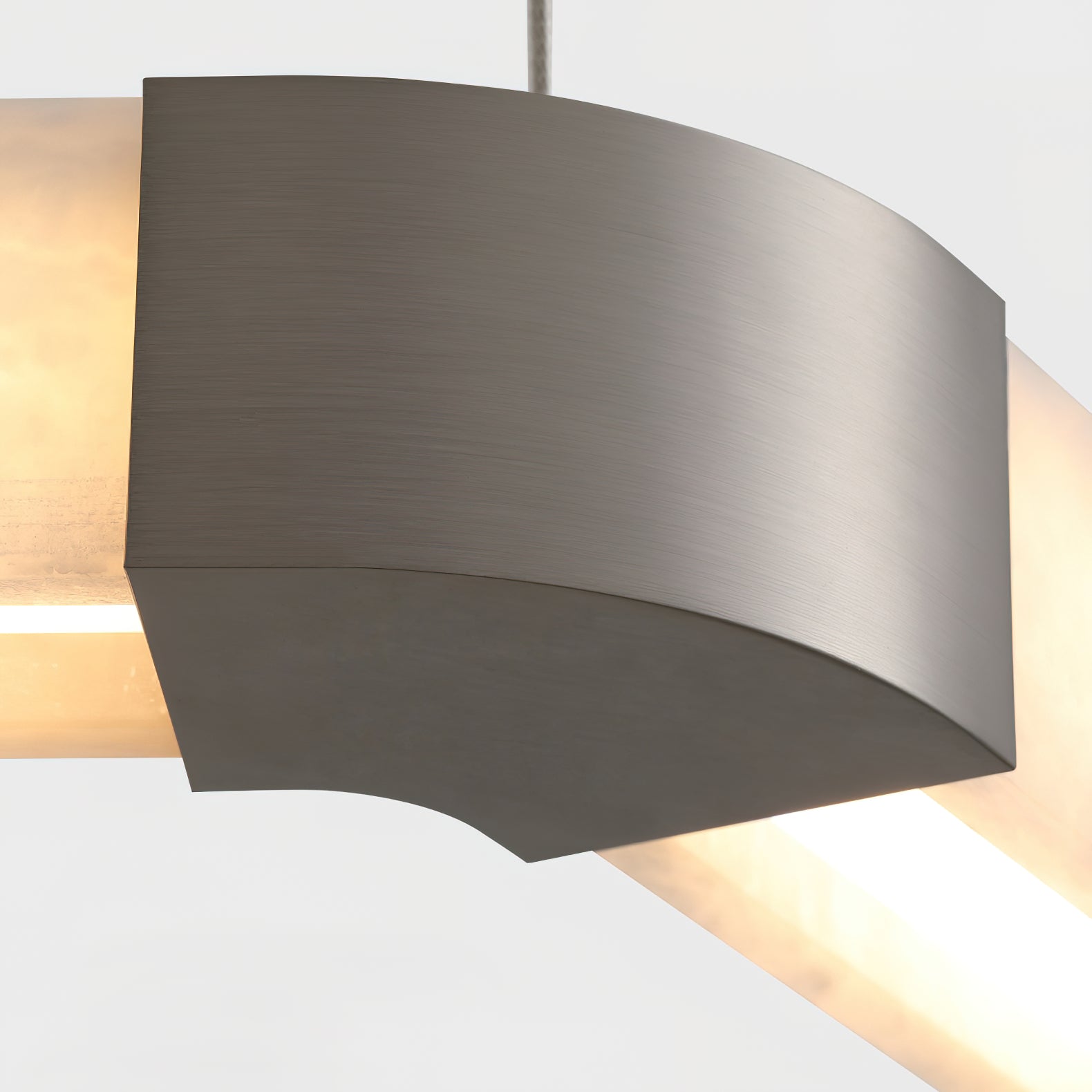 Celaeisra Unique Single Ring Alabaster Chandelier - Lamp Copper