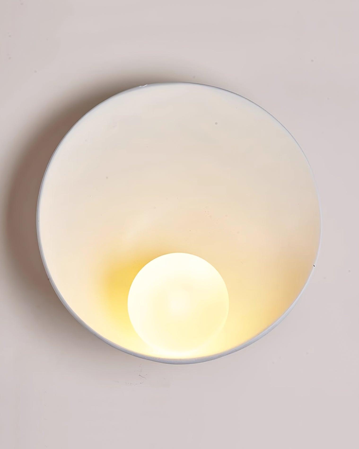 Wall Light Resin Cup Shade Metal Accent Minimalist Cozy - Letslighting