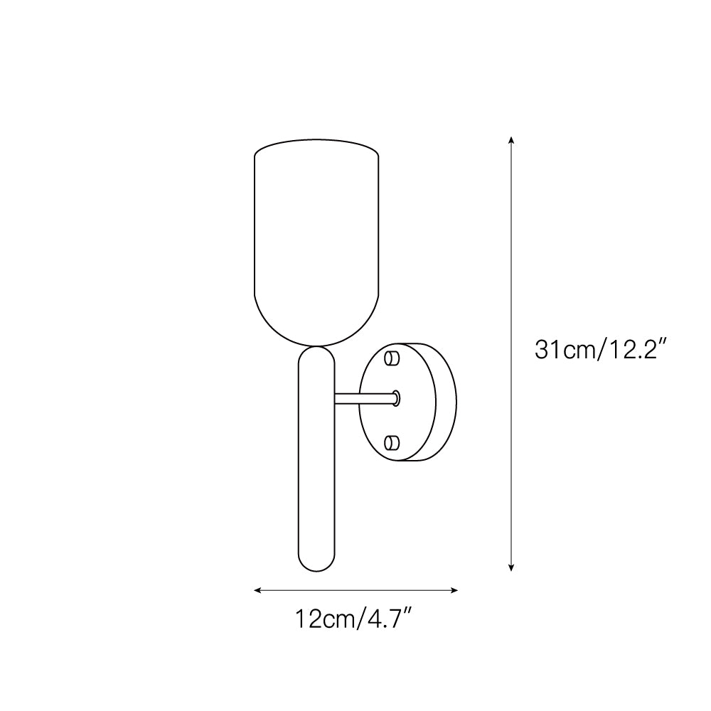 Lyphaia Modern Minimalist Brass Alabaster Wall Lamp - Lamp Copper