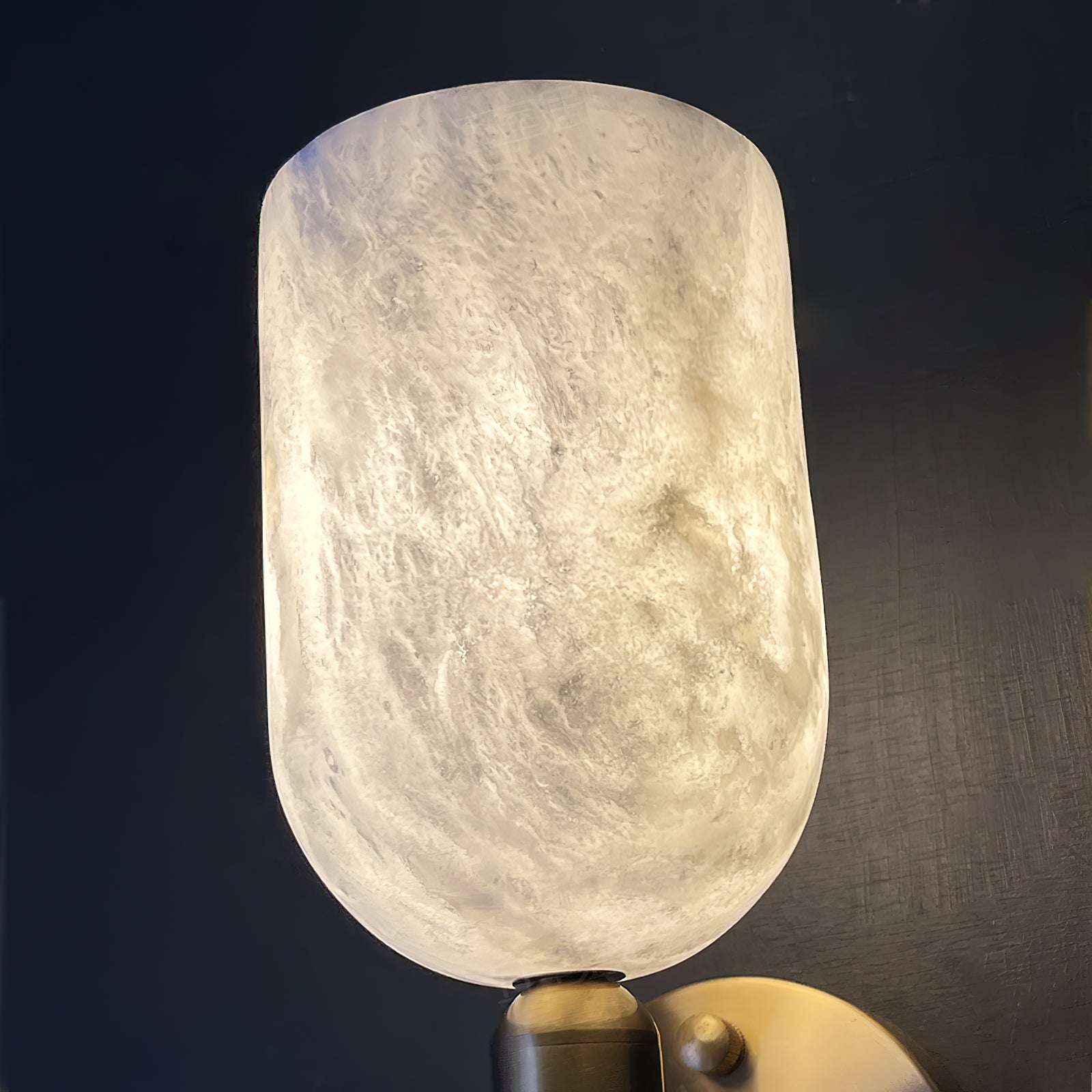 Lyphaia Modern Minimalist Brass Alabaster Wall Lamp - Lamp Copper