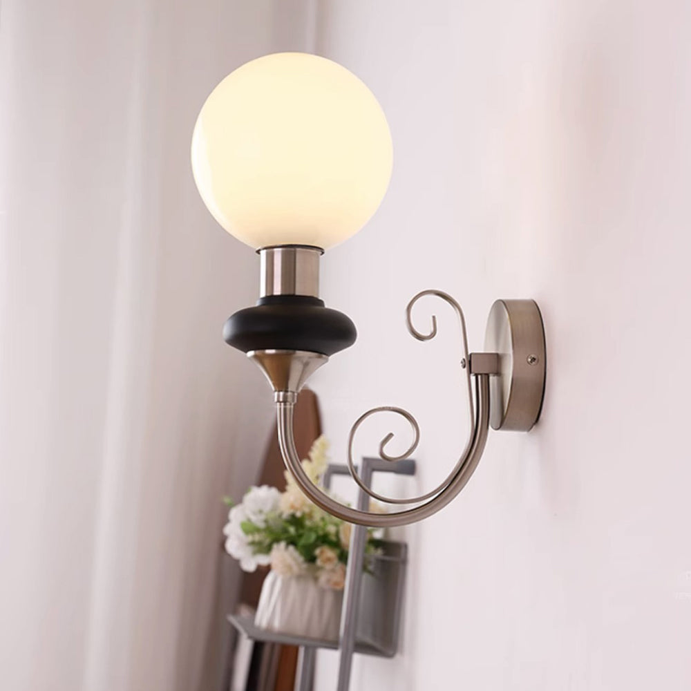 Valentina Vintage Metal Vidrio Interior Aplique Dormitorio Salón