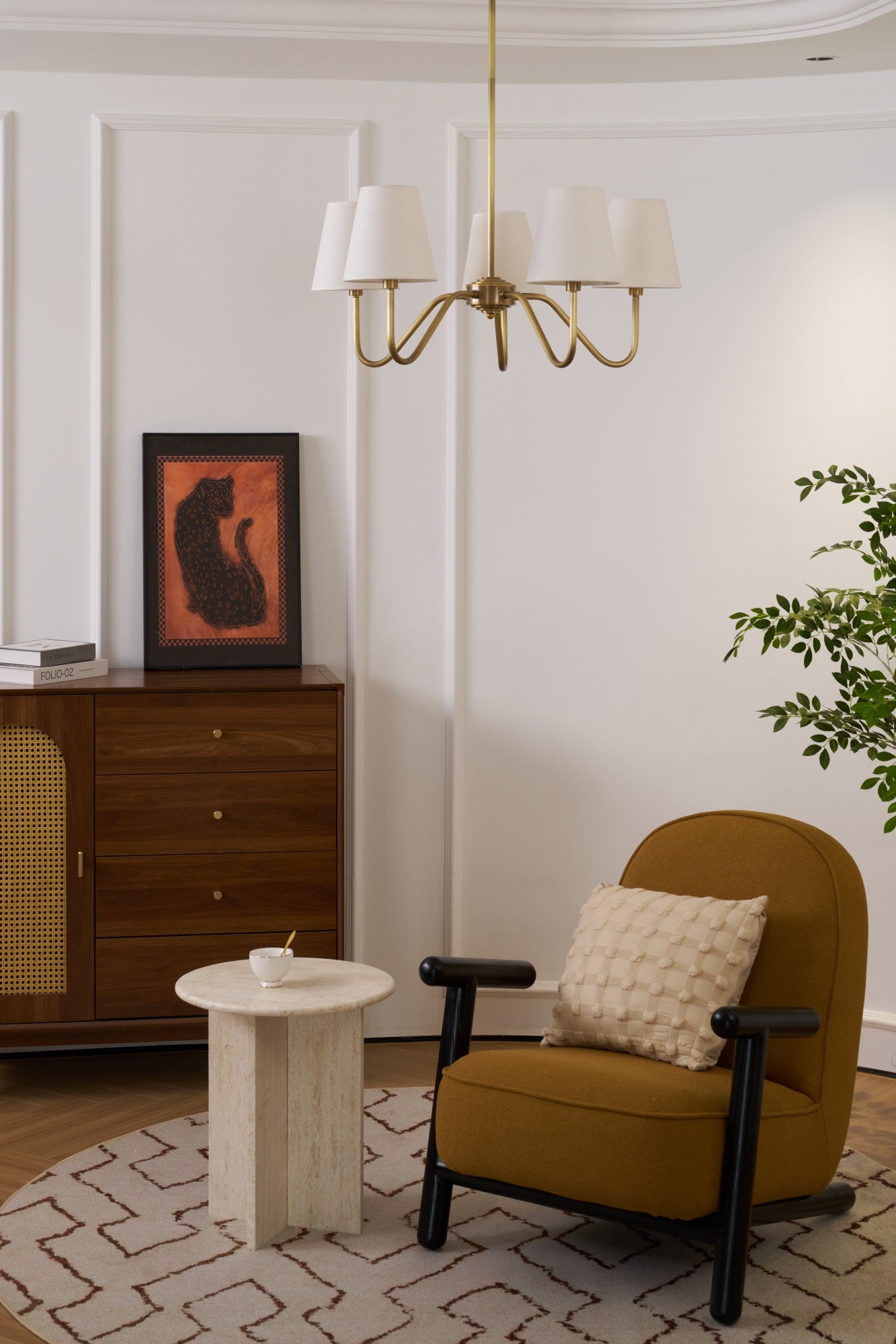 Opaluxe Brass Chandelier - Letslighting