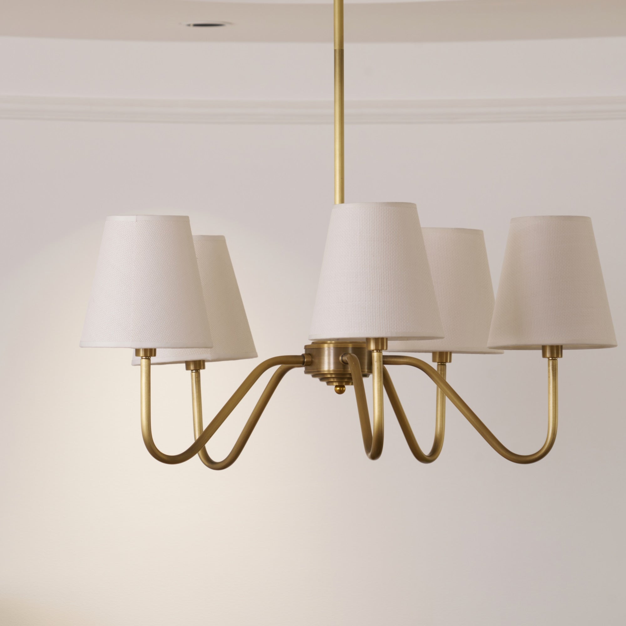 Opaluxe Brass Chandelier - Letslighting