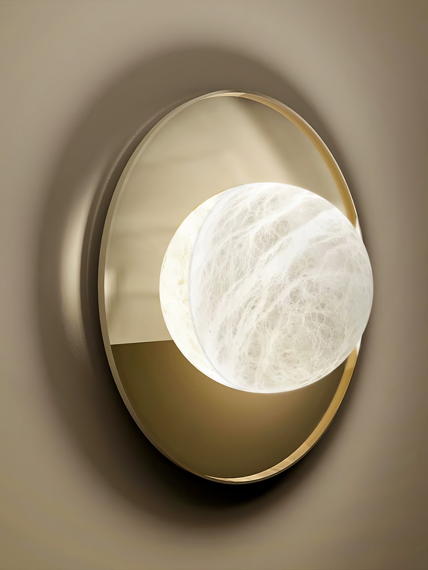 Lyra Modern Alabaster Wall Light - Letslighting