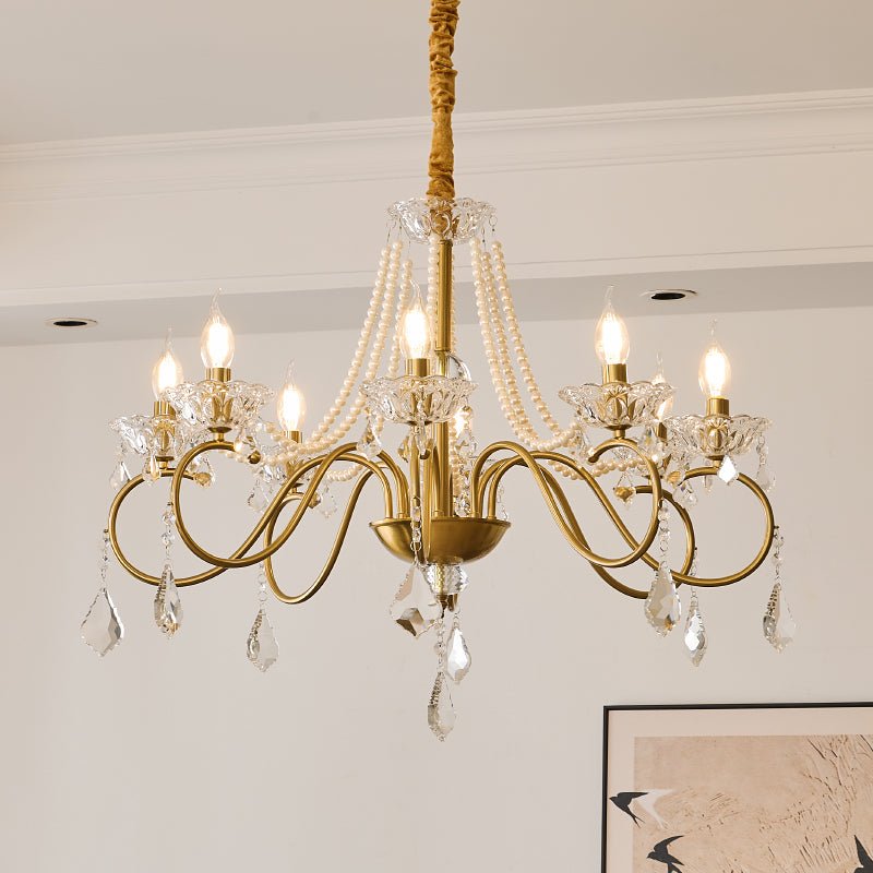 Opulent Pearl Crystal Chandelier - Letslighting