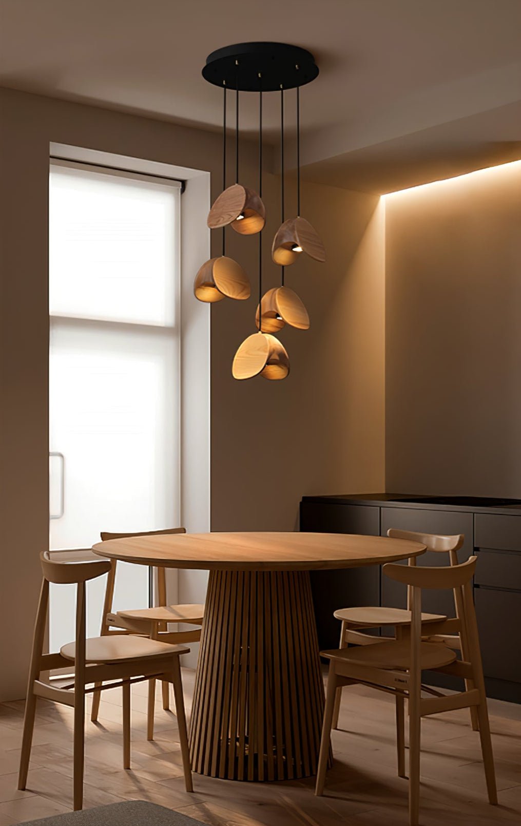 Tavro Minimalist Wood Pendant Light - Letslighting