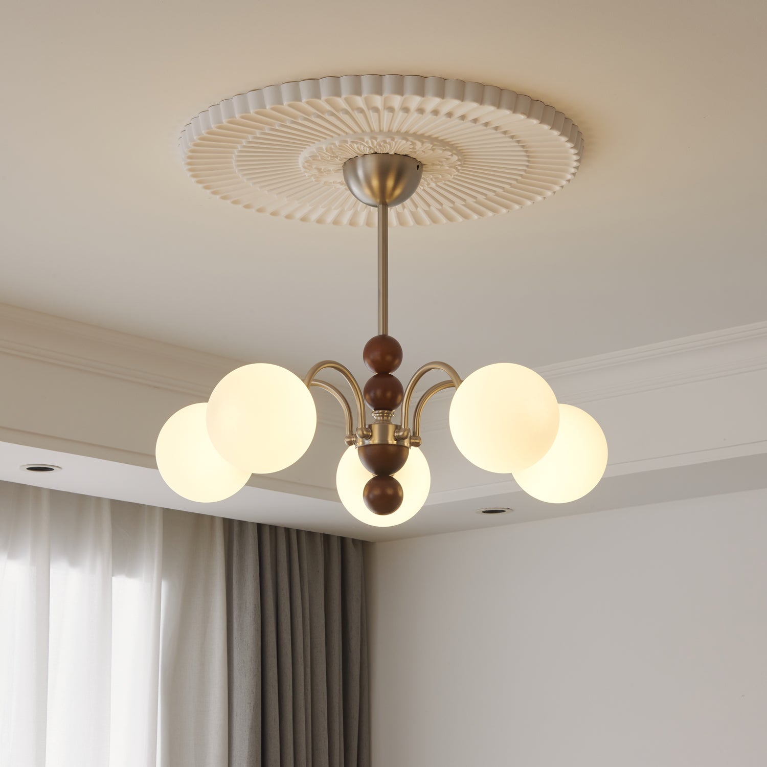 Orbital Curve Chandelier - Letslighting