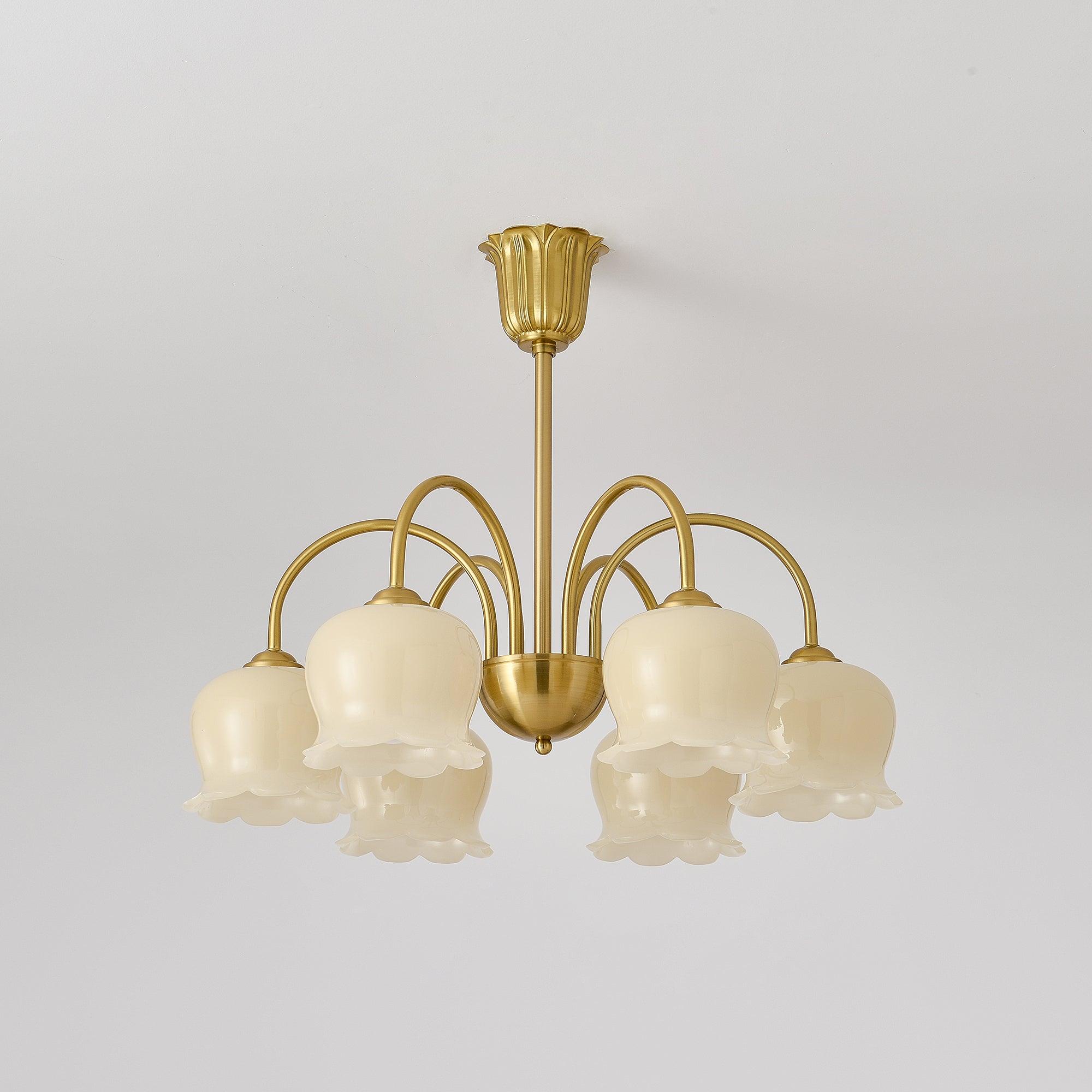 Orchids Brass Chandelier - Letslighting