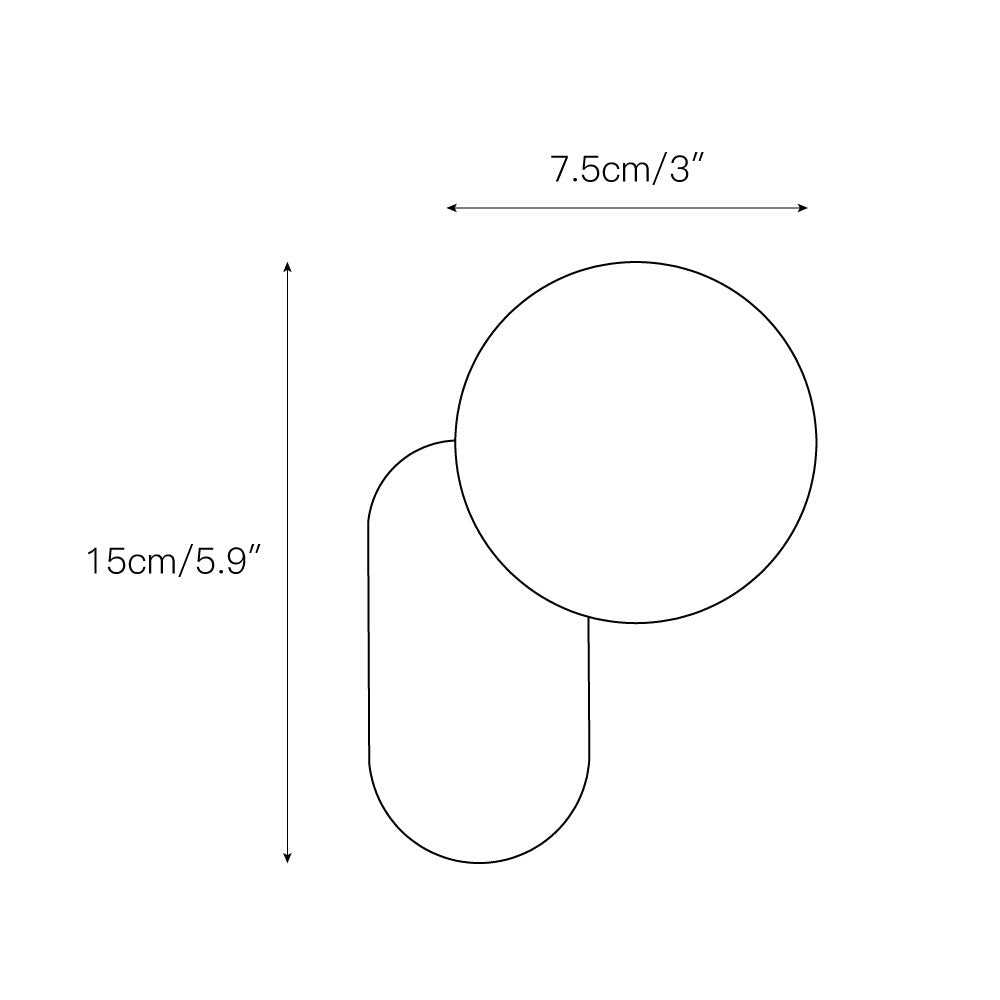 Colaeira Modern Minimalist Art Travertine Wall Lamp - Lamp Copper