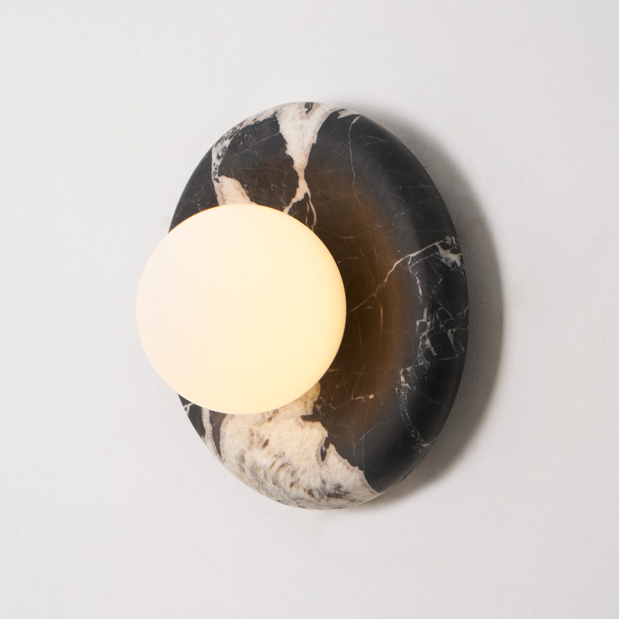 Uvinos Modern Minimalist Black Marble Sconce Wall Lamp - Lamp Copper