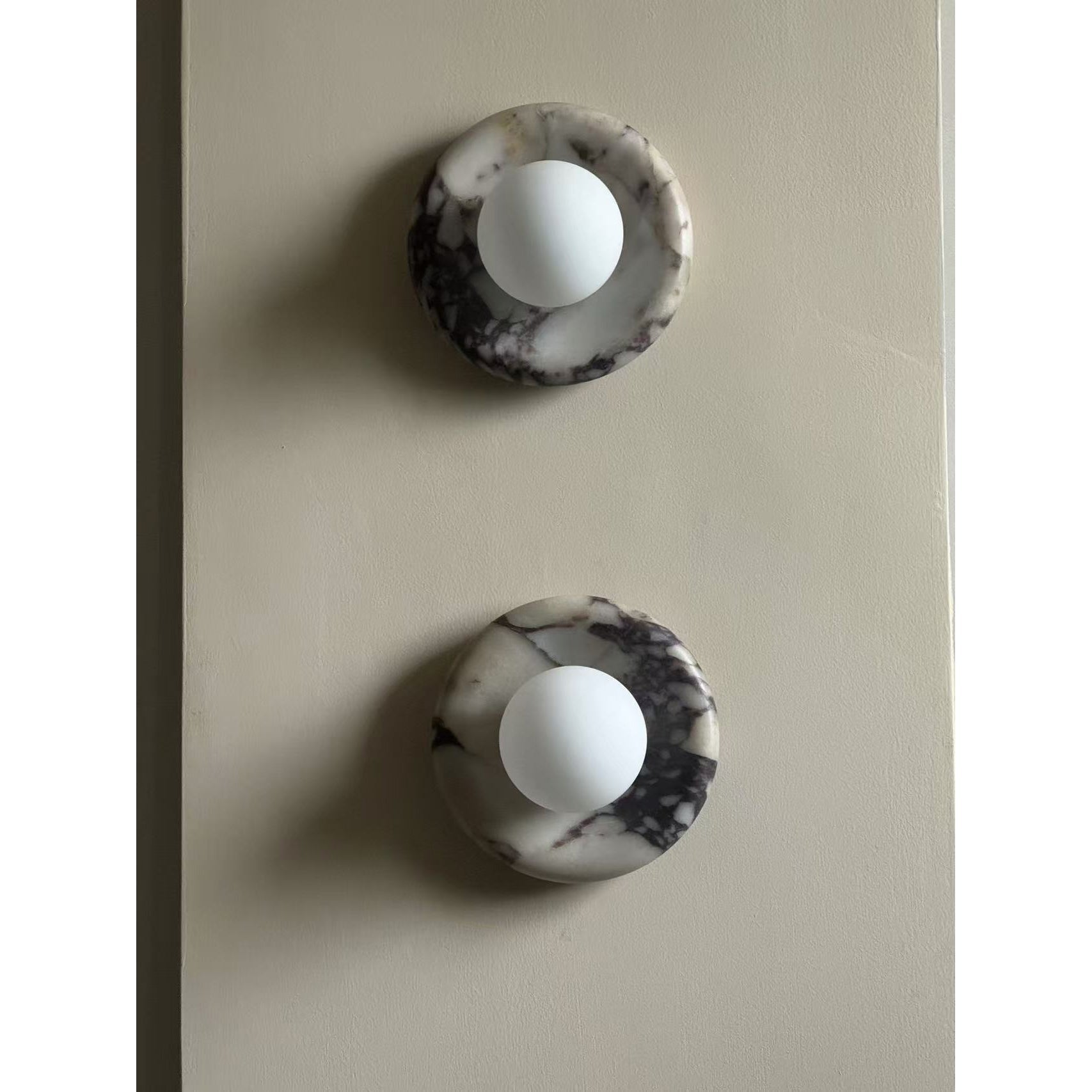Zoraean Premium Elegance White Marble Sconce Wall Lamp - Lamp Copper