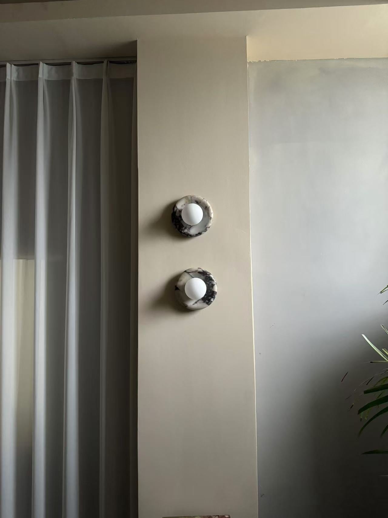 Zoraean Premium Elegance White Marble Sconce Wall Lamp - Lamp Copper