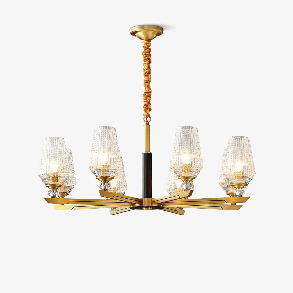 Orrefors Brass Chandelier - Letslighting