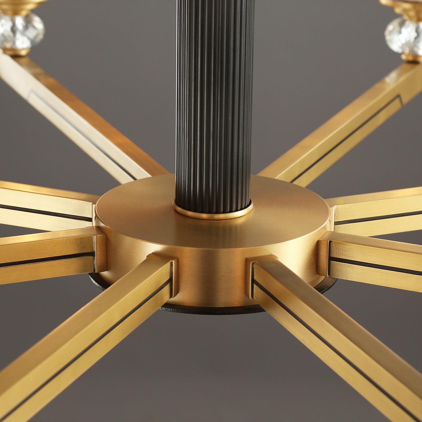 Orrefors Brass Chandelier - Letslighting