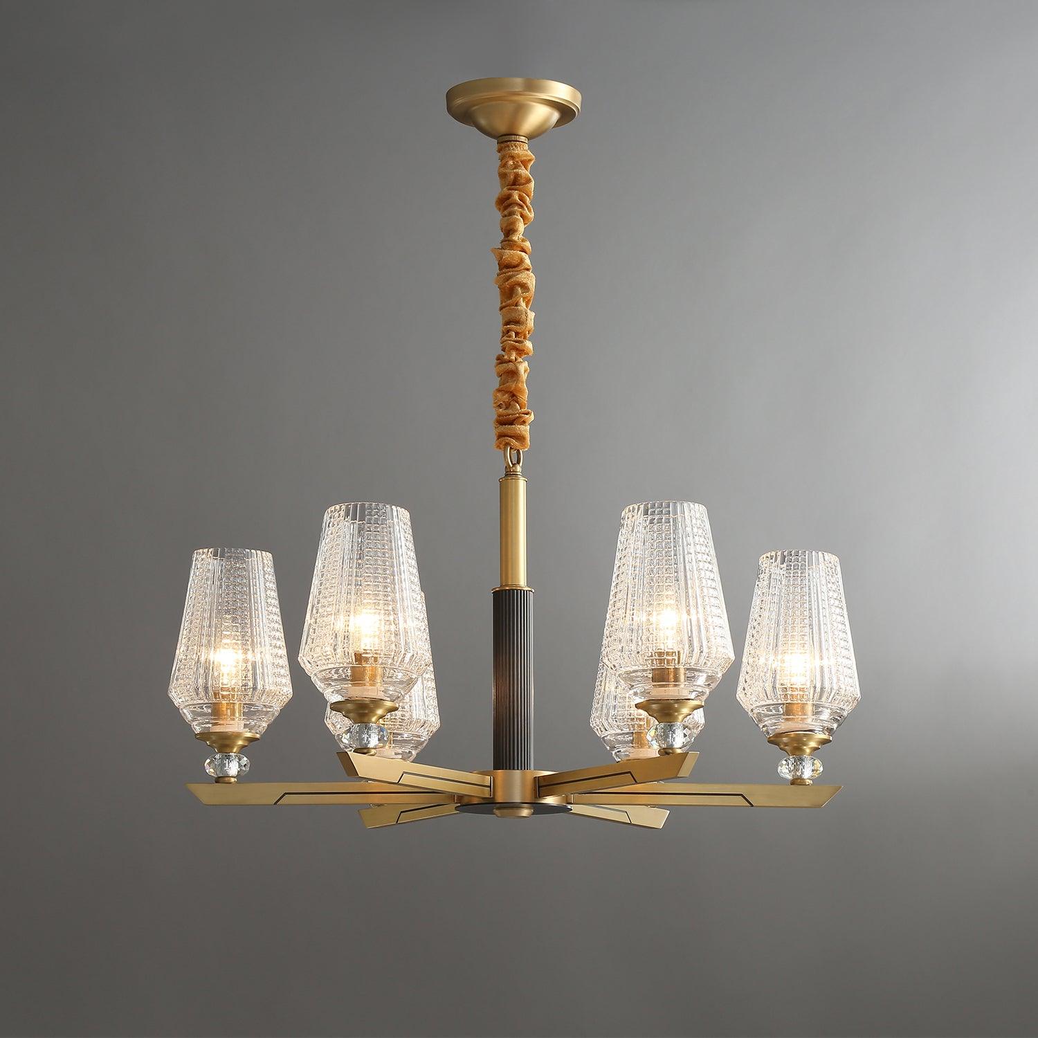 Orrefors Brass Chandelier - Letslighting